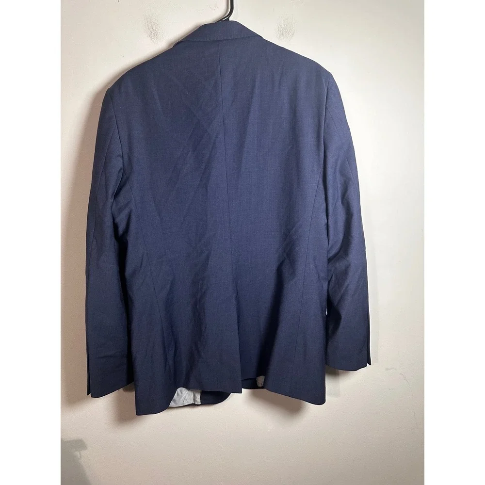 Brooks Brothers Explorer Regent Fit Blazer Mens 42L Blue Wool Stretch Sport Coat
